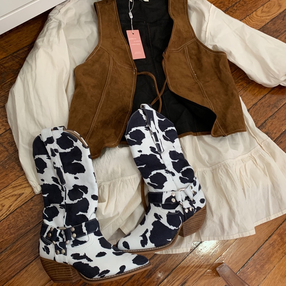 Cowprint boots MISS LOLA